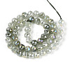 Anti-Tarnish Electroplate Glass Beads Strands GLAA-N064-8mm-13-3