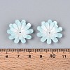 Flower Acrylic Bead Caps SACR-T017-50B-4