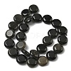 Natural Golden Sheen Obsidian Beads Strands G-L648-B23-15mm-01-4