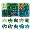 10 Style Spray Painted & Drawbench Transparent & Baking Paint Glass Beads GLAA-YW0001-26E-1