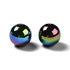 UV Plating Rainbow Iridescent Acrylic Beads PACR-D070-01C-2