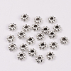 Tibetan Style Alloy Flower Spacer Beads TIBEB-0885-AS-LF-2