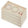 Rectangle Velvet Jewelry Display Trays for Rings ODIS-WH0113-14C-1