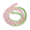 Transparent Painted Glass Beads Strands X1-DGLA-A034-T3mm-A18-5