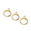 Brass Hoop Earring Findings KK-TA0008-02G-NF-3