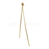 Brass Snake Chain Ear Nuts KK-G510-14G-1