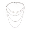 304 Stainless Steel Chain Tiered Necklaces NJEW-JN02244-01-1