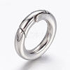 Tarnish Resistant 304 Stainless Steel Spring Gate Rings LS-STAS-D070-01P-1-3