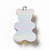 Rainbow Color Translucent Resin Pendants CRES-K010-01A-2