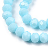 Electroplate Glass Beads Strands EGLA-A034-P6mm-A25-3