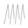 Brass Rhinestone Cup Chains Tassel Big Pendants KK-R129-08P-1