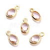 Eco-Friendly Brass with Glass Pendants KK-K268-01U-1