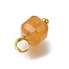 Natural Colorful Tourmaline Faceted Table Cut Cube Charms X-PALLOY-JF04367-01-5