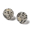 Sparkle Glass Rhinestone Round Beads OACR-S048-01I-1