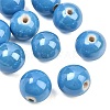 Glazed Porcelain Beads X-PORC-D001-18mm-12-3