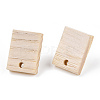 Ash Wood Stud Earring Findings EJEW-N017-011I-2