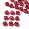 Opaque FireBrick Acrylic Beads MACR-N008-42-C02-1