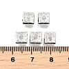 Brass Rhinestone Spacer Beads RSB072-12S-4