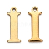 Ion Plating(IP) 304 Stainless Steel Alphabet Charms STAS-H122-I-G-1