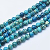 Dyed & Heated Natural Imperial Jasper Round Bead Strands G-M274-05-6mm-1
