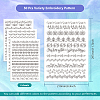 4 Sheets 11.6x8.2 Inch Stick and Stitch Embroidery Patterns DIY-WH0455-113-2