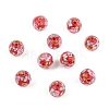 10Pcs Round Lampwork Beads LAMP-YW0001-60D-1