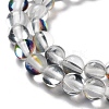 Synthetic Moonstone Beads Strands G-P528-J01-08-3