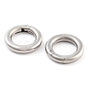 Non-Tarnish 316 Stainless Steel Spring Gate Rings LS-STAS-M296-01P-C-01-1