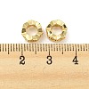 Brass Micro Pave Cubic Zirconia European Beads KK-H452-02-3