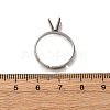 304 Stainless Steel Cuff Ring Components STAS-D372-01P-05-4