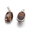 Natural Tiger Eye Pendants G-L512-I22-2