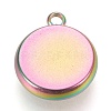 Ion Plating(IP) 304 Stainless Steel Pendant Cabochon Settings STAS-K202-03D-M-2
