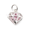 S925 Sterling Silver with Cubic Zirconia Charms STER-Q006-05B-S-1