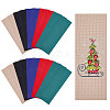 20Pcs 5 Colors Cotton Aida Cloth Bookmarks for Cross Stitch Making AJEW-GL0003-01-1
