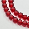 Baking Paint Transparent Glass Bead Strands GLAA-S031-4mm-14-3