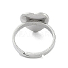 Non-Tarnish 304 Stainless Steel Adjustable Ring Components STAS-Z064-05P-01-3