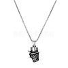 Skull Stainless Steel Pendant Necklaces for Men BV6078-2-1