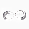 304 Stainless Steel Hoop Earrings X-EJEW-O089-26P-2