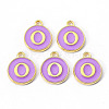 Golden Plated Alloy Enamel Charms LS-X-ENAM-S118-10O-2