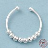 925 Sterling Silver Open Cuff Rings RJEW-P091-01B-S-3
