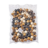 100Pcs 5 Colors Wooden Beads WOOD-CD0001-13-9