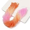 Transparent Painted Glass Beads Strands DGLA-A034-T3mm-A20-1