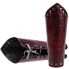 Adjustable Cowhide Cord Bracelet AJEW-WH0415-22B-02-4