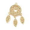 Rack Plating Brass Cubic Zirconia Pendants KK-D031-06G-2
