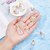 8Pcs Natural Quartz Crystal Double Terminal Pointed Pendants G-BC0001-53G-4