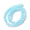 Transparent Glass Beads Strand GLAA-F112-02F-4