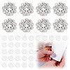 8Pcs Brass Rhinestone Cufflinks KK-ME0003-84S-1