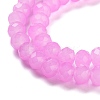 Baking Paint Imitation Jade Glass Bead Strands LS-DGLA-A034-J6MM-A49-3
