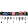 Handmade Lampwork Chevron Beads Strands X-LAMP-K041-01A-03-5