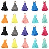 20Pcs 10 Colors Polycotton(Polyester Cotton) Tassel Pendant Decorations FIND-YW0004-57-1